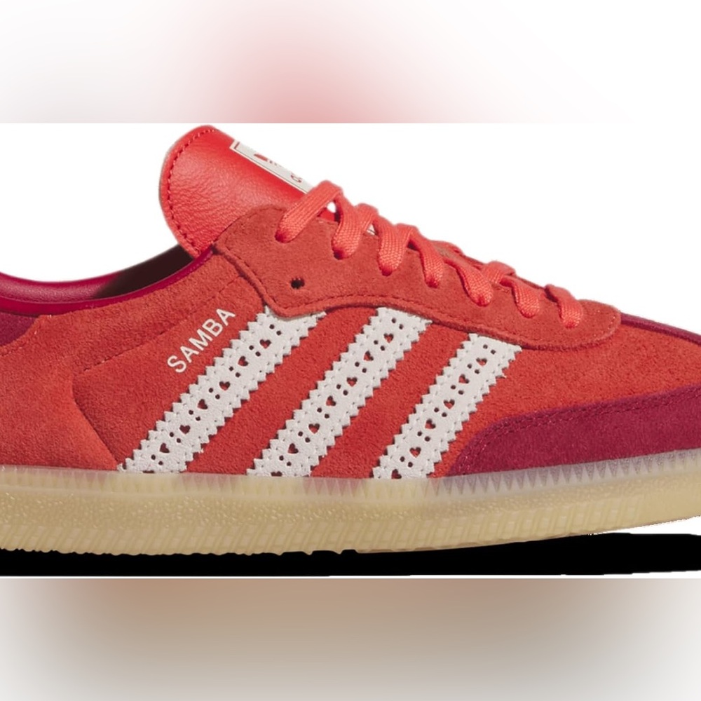 ADIDAS SAMBA OG KIDS VALENTINE’S DAY SNEAKERS IN RED PINK 13 1 - Picture 5 of 13